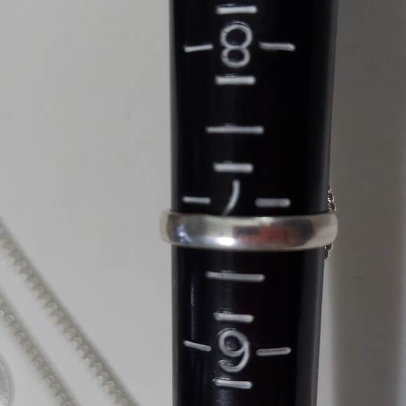 AUSTRALIAN Triplett Sterling Silver Necklace Set Ring Size 6.75 - Picture 5 of 8